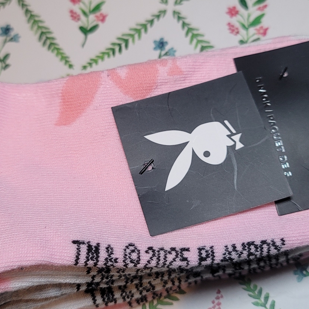 PLAYBOY Pink Ankle Socks